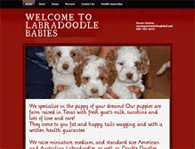 Tablet Screenshot of labradoodlebabies.com